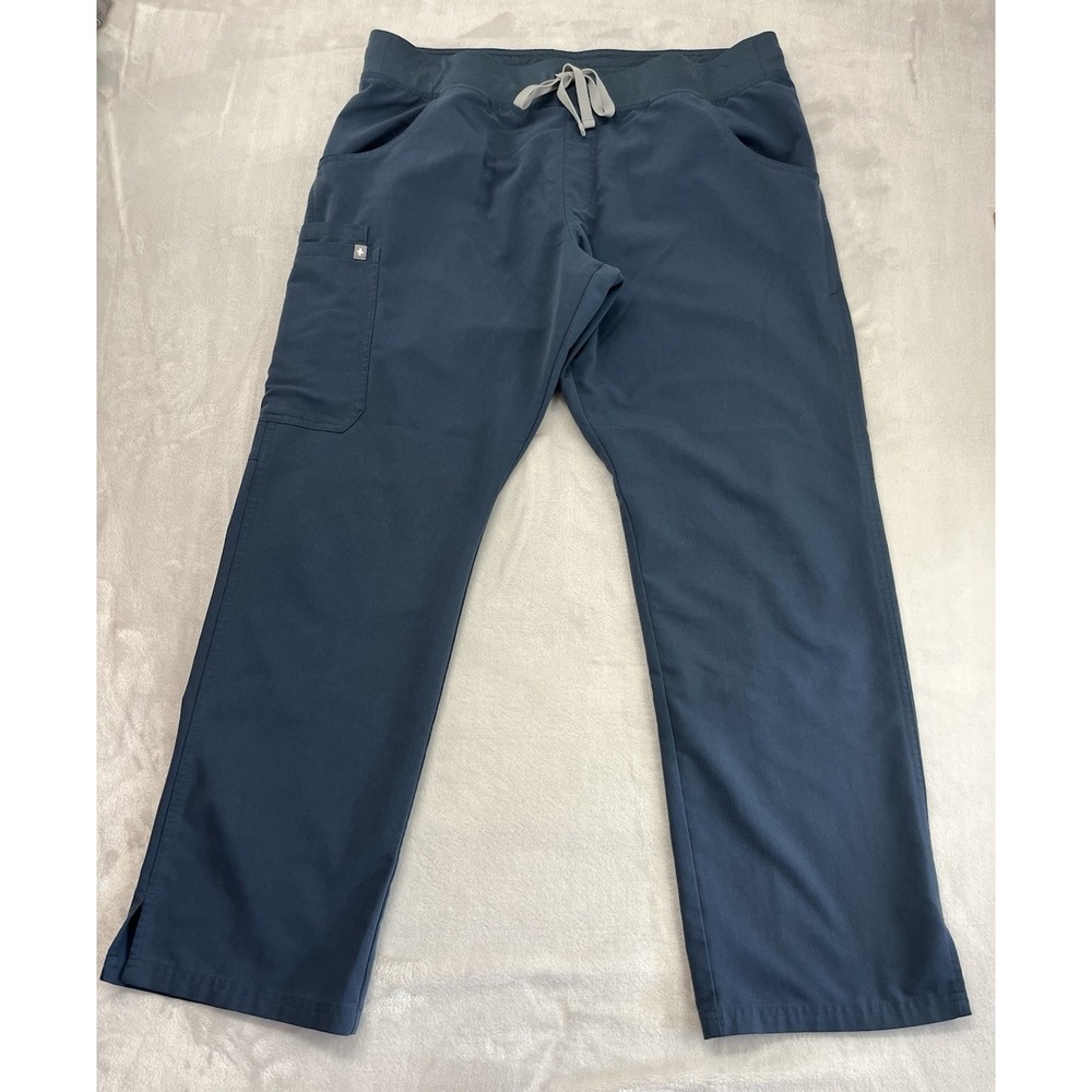 Figs Scrub Cargo Pants Women Extra Large Dark Green Kade Technical Collection